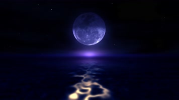 【4K】月圆动画舞台背景