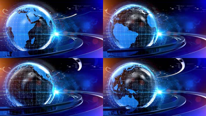 蓝色科技新闻地球