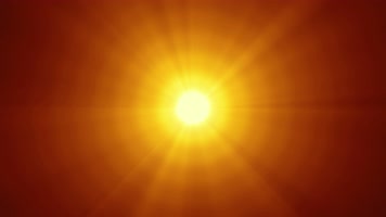 【4K】太阳光芒四射