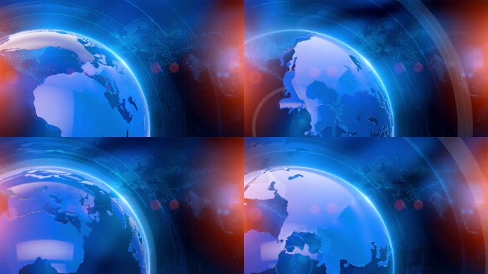 蓝色科技地球