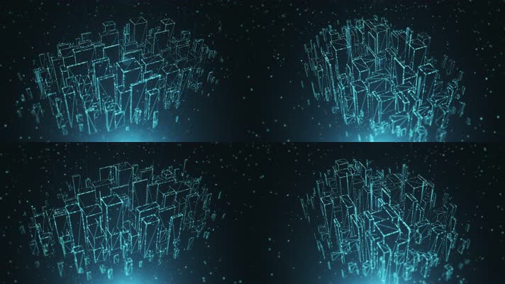 【4K】网格城市全息投影