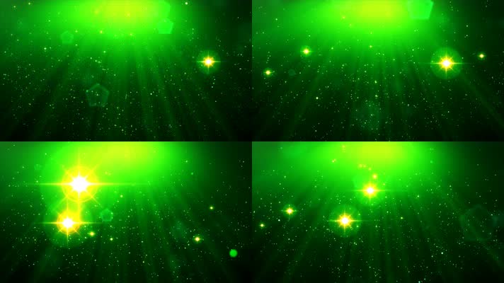 绿色粒子光线