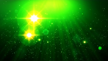 绿色粒子光线