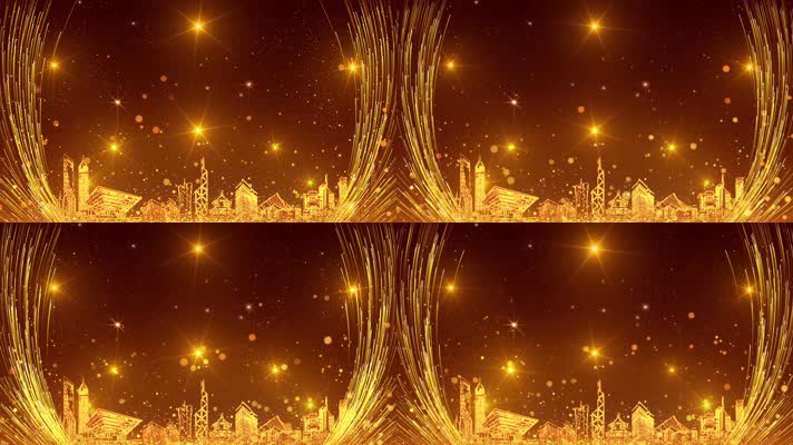 金色城市颁奖背景循环