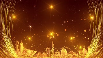 金色城市颁奖背景循环