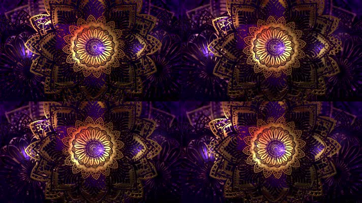 【4K】曼陀罗艺术动画
