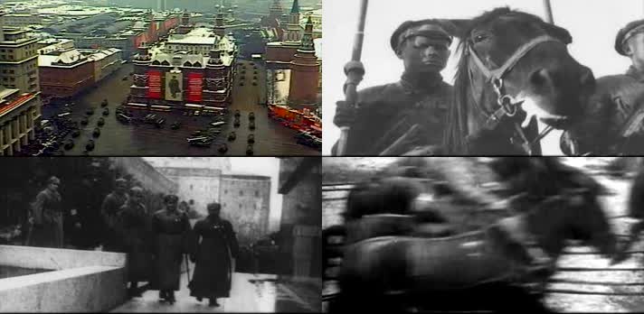 1927年和1987年-莫斯科红场阅兵对比
