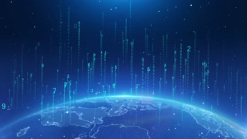 地球科技数字背景循环