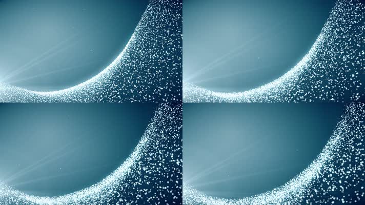 【4K】蓝色粒子背景