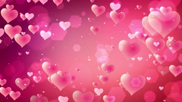 4K粉色爱心推进背景循环