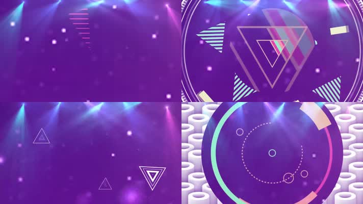 绚丽动感舞台背景LED视频