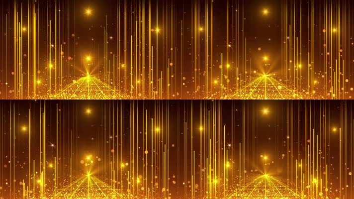 金色大道道路颁奖背景循环