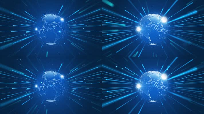 地球光线背景循环