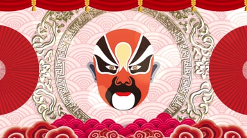 脸谱戏曲舞台背景循环