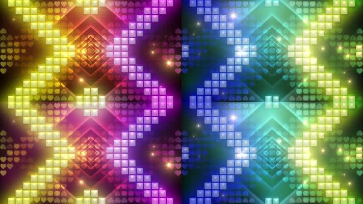 绚丽灯光led光效循环