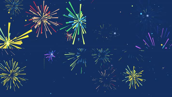 【4K】卡通烟花