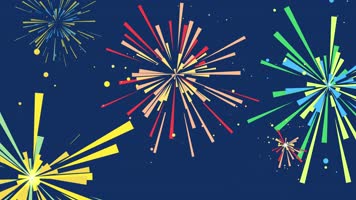 【4K】卡通烟花