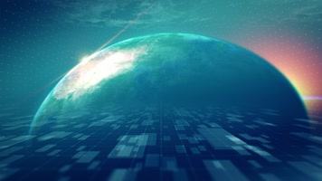 蓝色地球科技背景