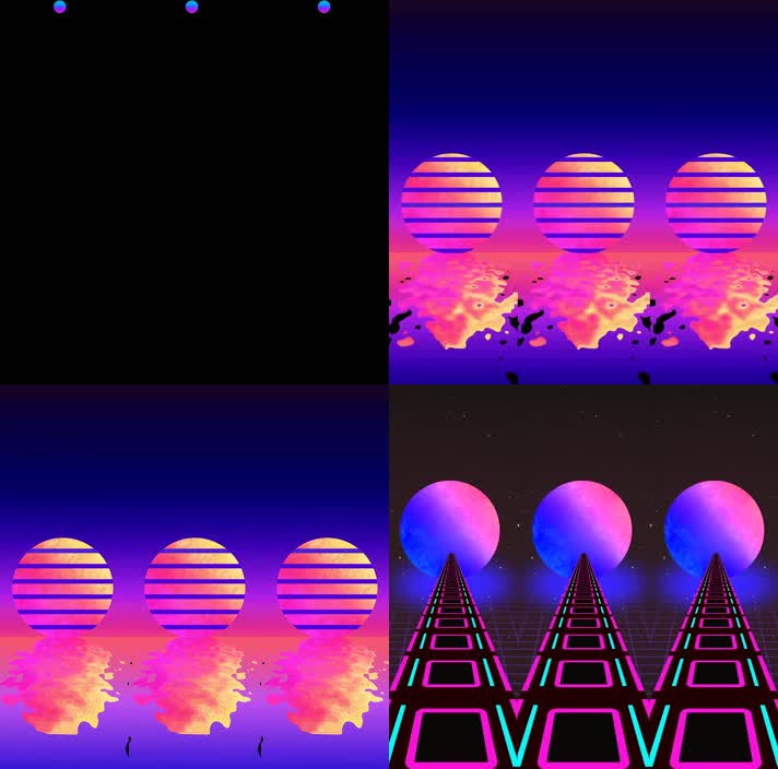 视觉创意几何夜店VJ秀