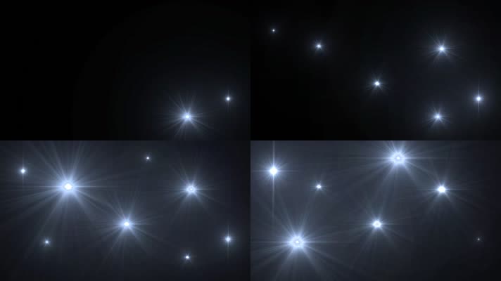 多个闪光灯(带透明通道)