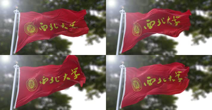 【4K】校旗·西北大学（中国）B