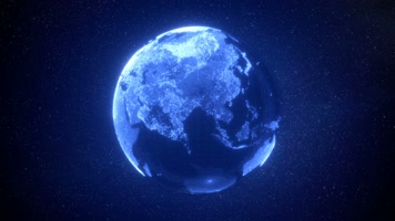 数字地球旋转