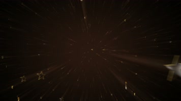 【4k】金色五角星中心发射