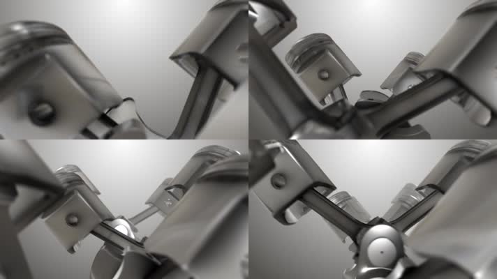 发动力旋转特写