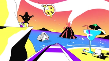 创意夜店几何LED背景素材