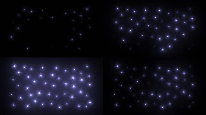 闪烁灯光墙(带透明通道)