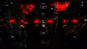 【4K】科技感黑色骷髅动感背景