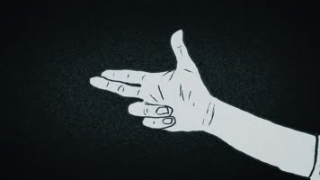 枪指手指做出开枪动作