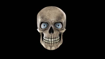 搞笑骷髅头(带透明通道)