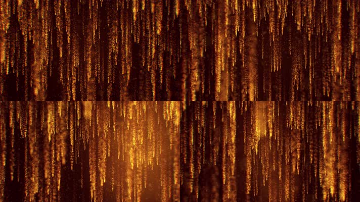 【4K】大气金色粒子掉落