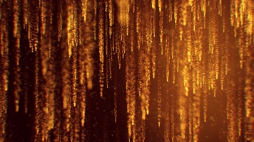 【4K】大气金色粒子掉落