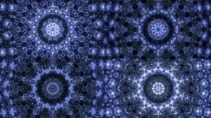 青花万花筒背景