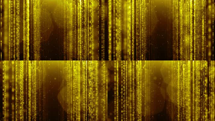 【4K】金色粒子雨