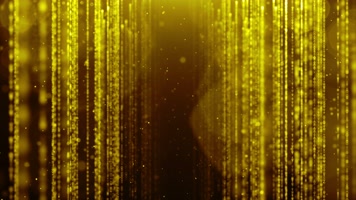 【4K】金色粒子雨