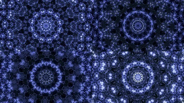 青花万花筒背景