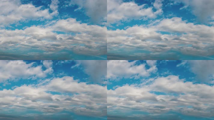 蓝天白云 天空 实拍 素材集锦 4k 素材 天空