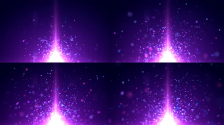 【4K】紫色炫光粒子背景