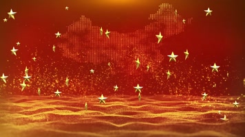 党政五角星背景循环 党政五角星背景循环