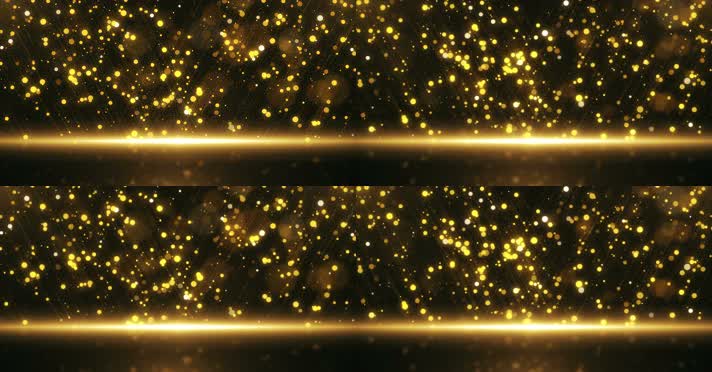 4K金色粒子光斑下落视频 