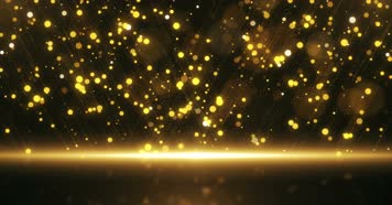 4K金色粒子光斑下落视频 