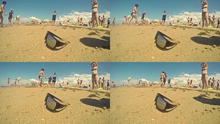 太阳镜 墨镜 沙滩 