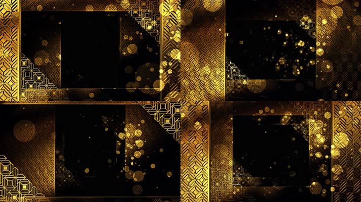 【4K】金色装饰艺术背景
