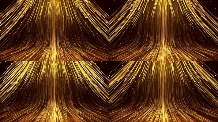 金色光线舞台循环颁奖