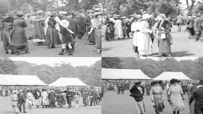 1921年-伦敦植物园的人群