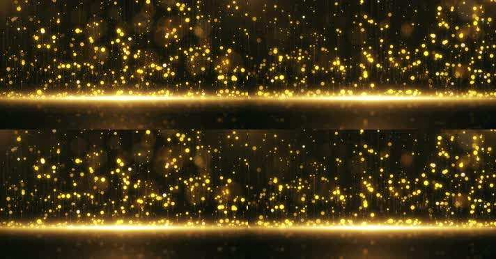 4K金色粒子光斑视频