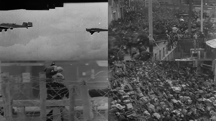 30年代上海战乱百姓逃亡